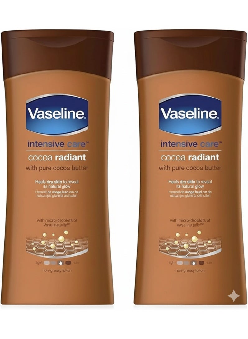 Vaseline Intensive Care Body Lotion For Dry To Very Dry Skin Cocoa Radiant 200ml - Image 1